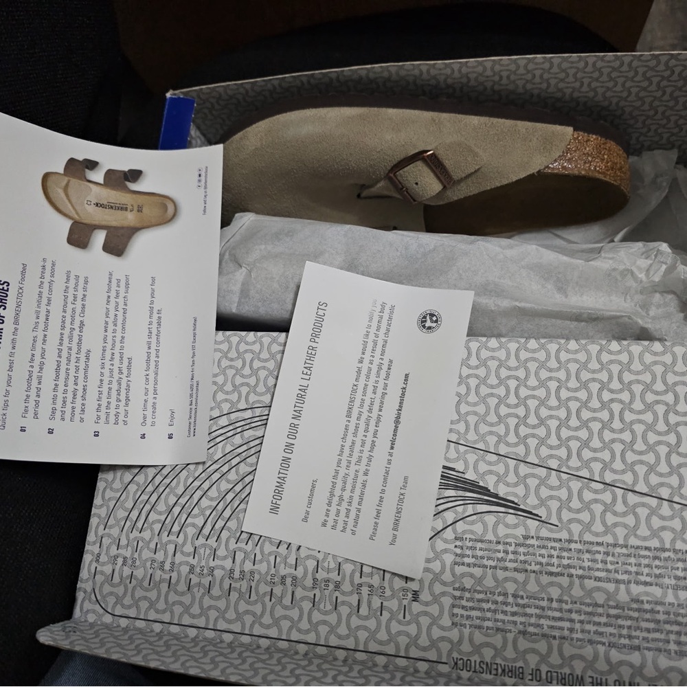 Birkenstock Tan Suede Clogs - Picture 7 of 7